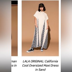 California Cool Oversized Maxi Dressed in LALA